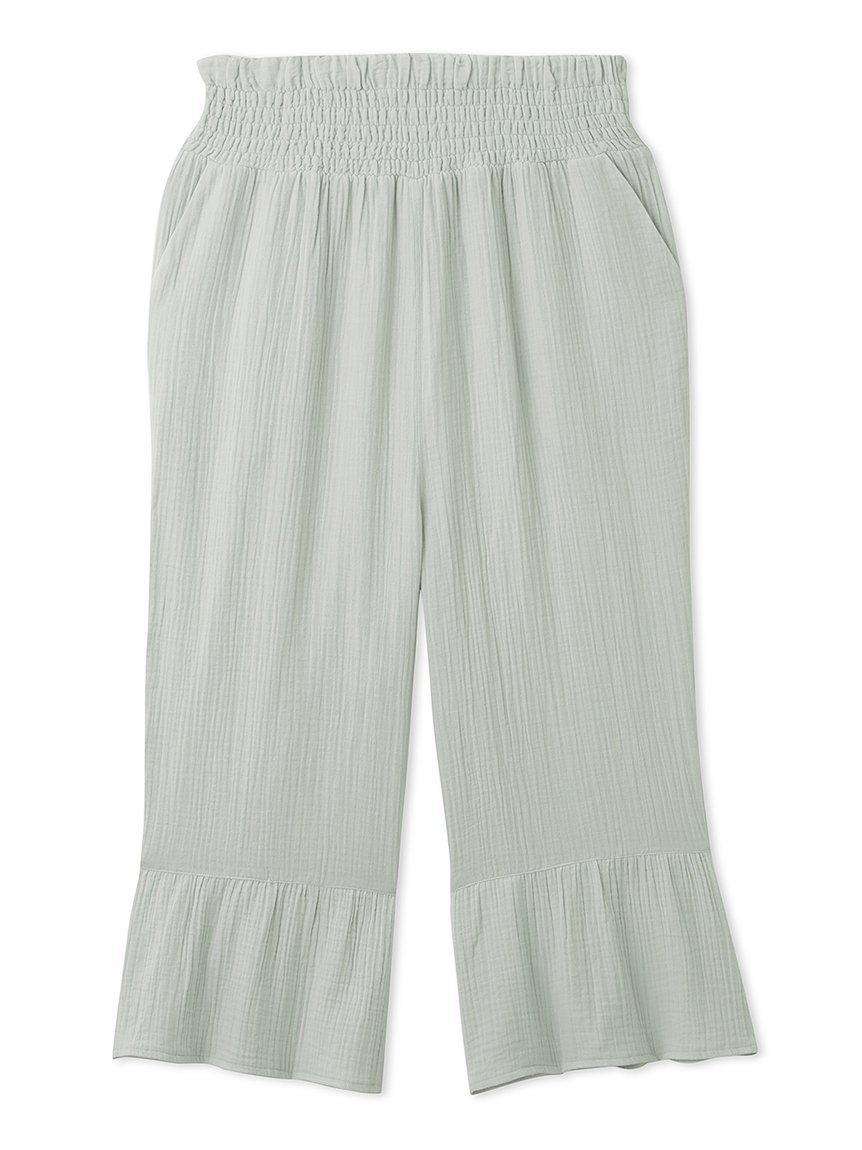 【ジェラート ピケ/gelato pique】のマタニティガーゼロングパンツ インテリア・キッズ・メンズ・レディースファッション・服の通販 founy(ファニー) 　ファッション　Fashion　レディースファッション　Fashion for Women　パンツ　Pants & Trousers　おすすめ　Recommended / Our Picks　ギフト プレゼント　Gift / Present　シャーリング　Shirring, Ruched　ストレート　Straight, Straight Cut　スマート　Smart, Elegant　ダブル　Double, Double-Breasted　フリル　Frill, Ruffle　ポケット　Pocket, Pocket Detail　ロング　Long, Long-Length　MNT[021]|ID: prp329100004834812 ipo3291000000035214606