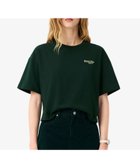 【ラコステ/LACOSTE】のネーム ワニロゴパッチクロップド半袖Tシャツ 人気、トレンドファッション・服の通販 founy(ファニー) ファッション Fashion レディースファッション Fashion for Women トップス・カットソー Cut & Sew Tops シャツ・ブラウス・オフィスカジュアル Elegant Blouses & Button-Ups ロングTシャツ・Tシャツ Longline T-Shirts & Tees シンプル Simple, Minimal トレンド Trend, Trending Now パッチ Patch, Appliqué ミックス Mix, Mixed Style ワンポイント One Point, Statement Accent 半袖 Short Sleeve, Half Sleeve thumbnail ダークグリーン|ID: prp329100004834813 ipo3291000000035214612