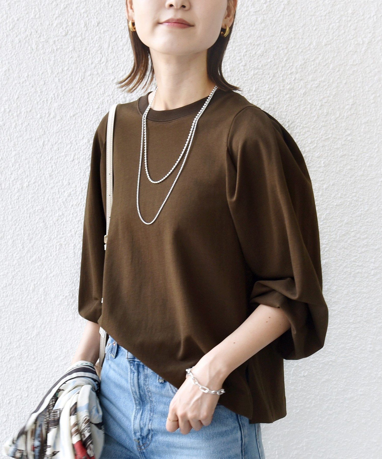 【シップス フォー ウィメン/SHIPS】のDEPEND インレー タック デザイン プルオーバー インテリア・キッズ・メンズ・レディースファッション・服の通販 founy(ファニー) 　ファッション　Fashion　レディースファッション　Fashion for Women　トップス・カットソー　Cut & Sew Tops　カジュアルプルオーバー・ニットトップス　Pullovers & Knit Tops / Casual Pullovers　スリット　Slit, Slit Detail　ボトム　Bottoms, Lower Wear　ポケット　Pocket, Pocket Detail　ビジネス 仕事 通勤　Business / Work / Commuting　2025年　2025　2025-2026秋冬・A/W　Autumn/Winter 2025–26 AW25–26　ブラウン|ID: prp329100004834815 ipo3291000000035214631