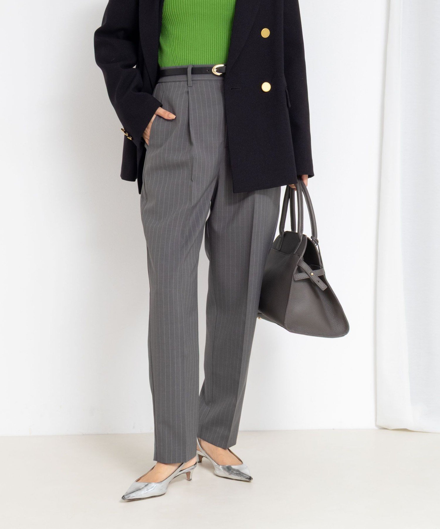 【ノーリーズ/NOLLEY'S】の《セットアップ対応》ウォッシャブルタックテーパードパンツ インテリア・キッズ・メンズ・レディースファッション・服の通販 founy(ファニー) 　ファッション　Fashion　レディースファッション　Fashion for Women　セットアップ　Matching Sets　レディースパンツ・ボトムス　Pants & Trousers / Bottoms　2025年　2025　2025-2026秋冬・A/W　Autumn/Winter 2025–26 AW25–26　おすすめ　Recommended / Our Picks　セットアップ　Set-Up, Coordinated Outfit　バランス　Balance, Style Balance　フォルム　Silhouette, Form　マニッシュ　Mannish, Boyish　グレー系1|ID: prp329100004834857 ipo3291000000035215006