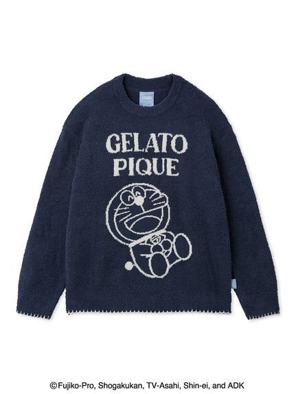 【ジェラートピケ オム/GELATO PIQUE HOMME / MEN】の【ドラえもん】【メンズ】ベビモコジャガードプルオーバー インテリア・キッズ・メンズ・レディースファッション・服の通販 founy(ファニー) 　ファッション　Fashion　メンズファッション　Fashion for Men　トップス・カットソー　Cut & Sew Tops　スマート　Smart, Elegant　ブランケット　Blanket, Throw Blanket　ベビー　Baby, Babywear　メンズ　Men's, Menswear　ロング　Long, Long-Length　NVY[089]|ID: prp329100004834864 ipo3291000000035215033