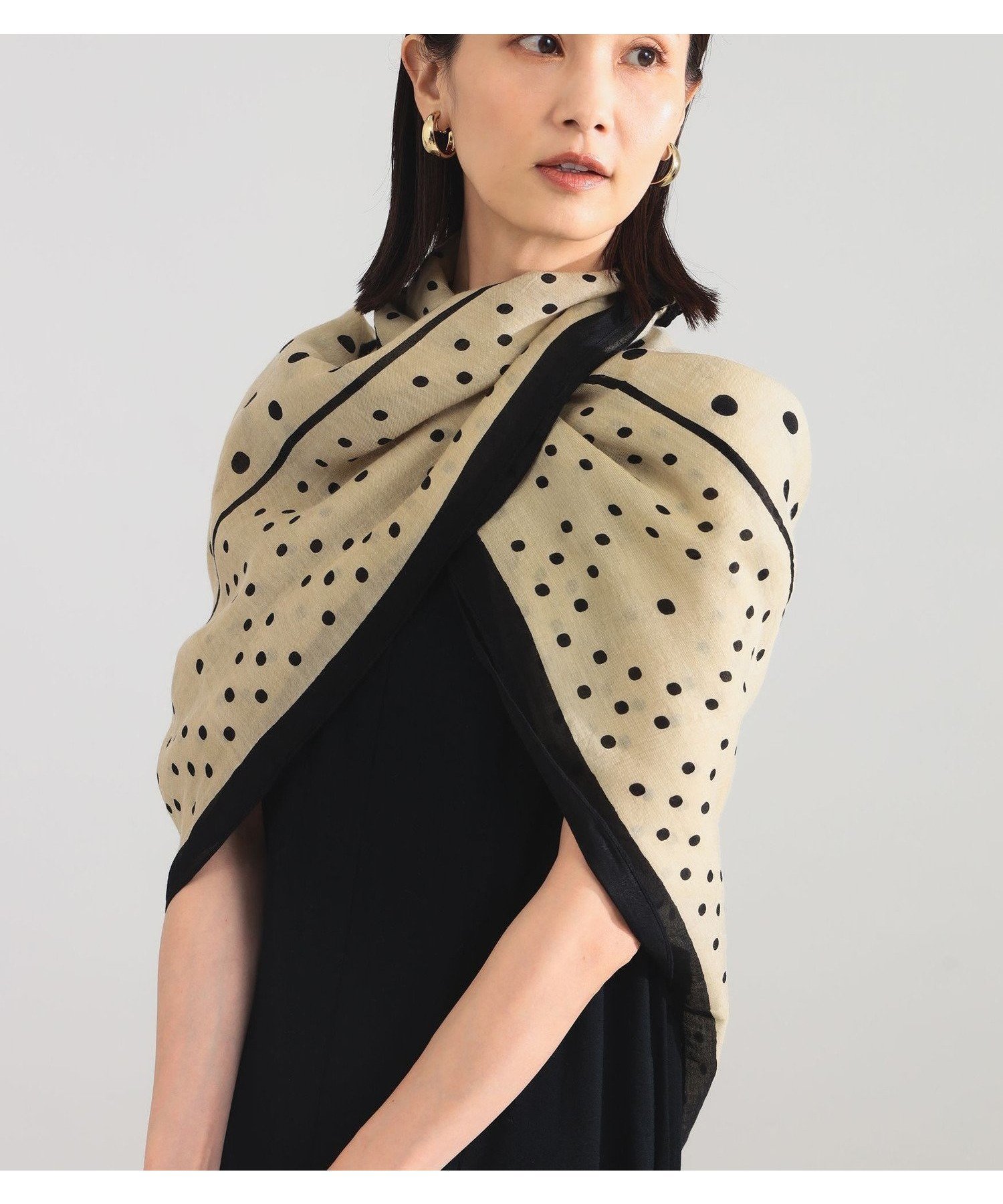 【デミルクス ビームス/Demi-Luxe BEAMS】のmanipuri / ジオメトリック ドット ストール インテリア・キッズ・メンズ・レディースファッション・服の通販 founy(ファニー) 　ファッション　Fashion　レディースファッション　Fashion for Women　おすすめ　Recommended / Our Picks　インド　Indian Textile　シンプル　Simple, Minimal　スカーフ　Scarf, Neckwear　ストール　Stole, Wrap　ドット　Polka Dot, Dot Pattern　パターン　Pattern, Design Print　人気　Popular, Best Seller　夏　Summer　春　Spring　S/S・春夏　SS, Spring/Summer, Warm Season　BEIGE|ID: prp329100004834869 ipo3291000000035215065