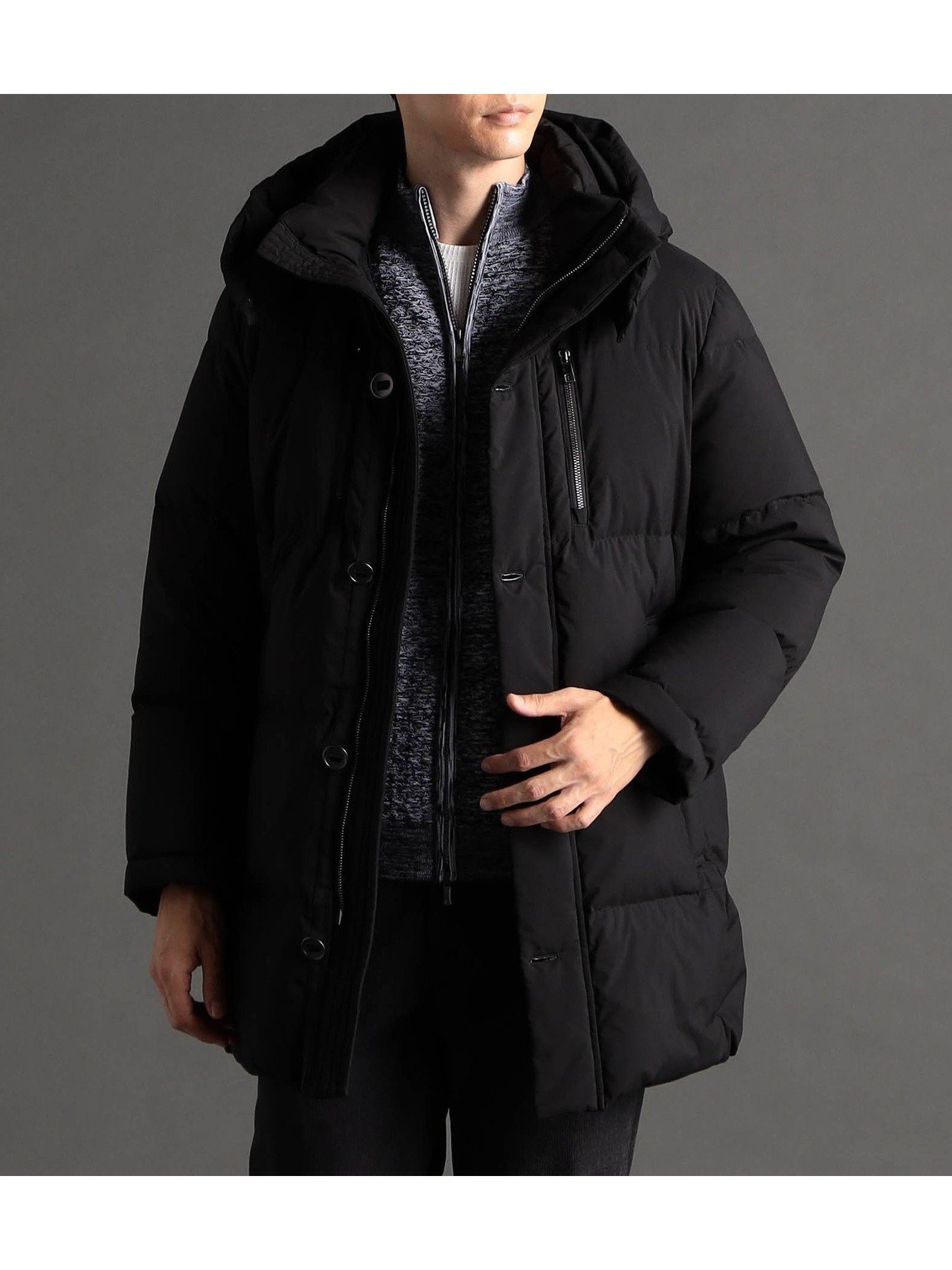 【ニコル/NICOLE / MEN】の【ex/tra】ストレッチボンディング ロングダウンブルゾン インテリア・キッズ・メンズ・レディースファッション・服の通販 founy(ファニー) 　ファッション　Fashion　メンズファッション　Fashion for Men　イタリア　Italy　エレガント 上品　Elegant　軽量　Lightweight, Ultra Light　ストレッチ　Stretch, Stretchy Fabric　スマート　Smart, Elegant　ダウン　Down, Puffer　ボンディング　Bonding, Bonded Fabric　ポケット　Pocket, Pocket Detail　ビジネス 仕事 通勤　Business / Work / Commuting　49ブラック|ID: prp329100004834883 ipo3291000000035215179