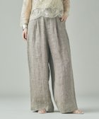 【カレンソロジー/Curensology】のC.S.G ダブルリネンパンツ 人気、トレンドファッション・服の通販 founy(ファニー) ファッション Fashion レディースファッション Fashion for Women パンツ Pants & Trousers イタリア Italy エレガント 上品 Elegant タンブラー Tumbler, Travel Mug 定番 Standard, Basic Item リネン Linen, Linen Fabric リラックス Relax, Relaxed Fit ロング Long, Long-Length ワイド Wide, Wide Fit thumbnail ベージュ|ID: prp329100004834889 ipo3291000000035215221