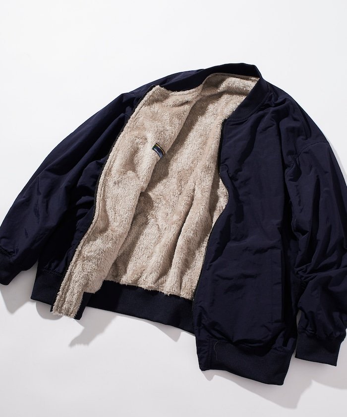 【フリークスストア/FREAK'S STORE】のリラックスフィット ナイロン フリース リバーシブル MA-1/ジップアップブルゾン 【限定展開】 25AW インテリア・キッズ・メンズ・レディースファッション・服の通販 founy(ファニー) 　ファッション　Fashion　メンズファッション　Fashion for Men　ヴィンテージ　Vintage Style　カットソー　Cut and Sewn Top　カーゴパンツ　Cargo Pants, Utility Pants　シンプル　Simple, Minimal　ジャケット　Jacket, Outerwear　スラックス　Slacks, Dress Pants　デニム　Denim, Jeans Material　トレンド　Trend, Trending Now　定番　Standard, Basic Item　人気　Popular, Best Seller　パーカー　Hoodie, Parka　ビッグ　Big, Oversized　フィット　Fit, Slim Fit　ブルゾン　Blouson, Bomber Jacket　ボトム　Bottoms, Lower Wear　ミリタリー　Military, Army Style　リバーシブル　Reversible, Two-Sided　リラックス　Relax, Relaxed Fit　ワイド　Wide, Wide Fit　A/W・秋冬　Autumn/Winter　冬　Winter / This Winter　おすすめ　Recommended / Our Picks　2025年　2025　2025-2026秋冬・A/W　Autumn/Winter 2025–26 AW25–26　ネイビー|ID: prp329100004834893 ipo3291000000035215279