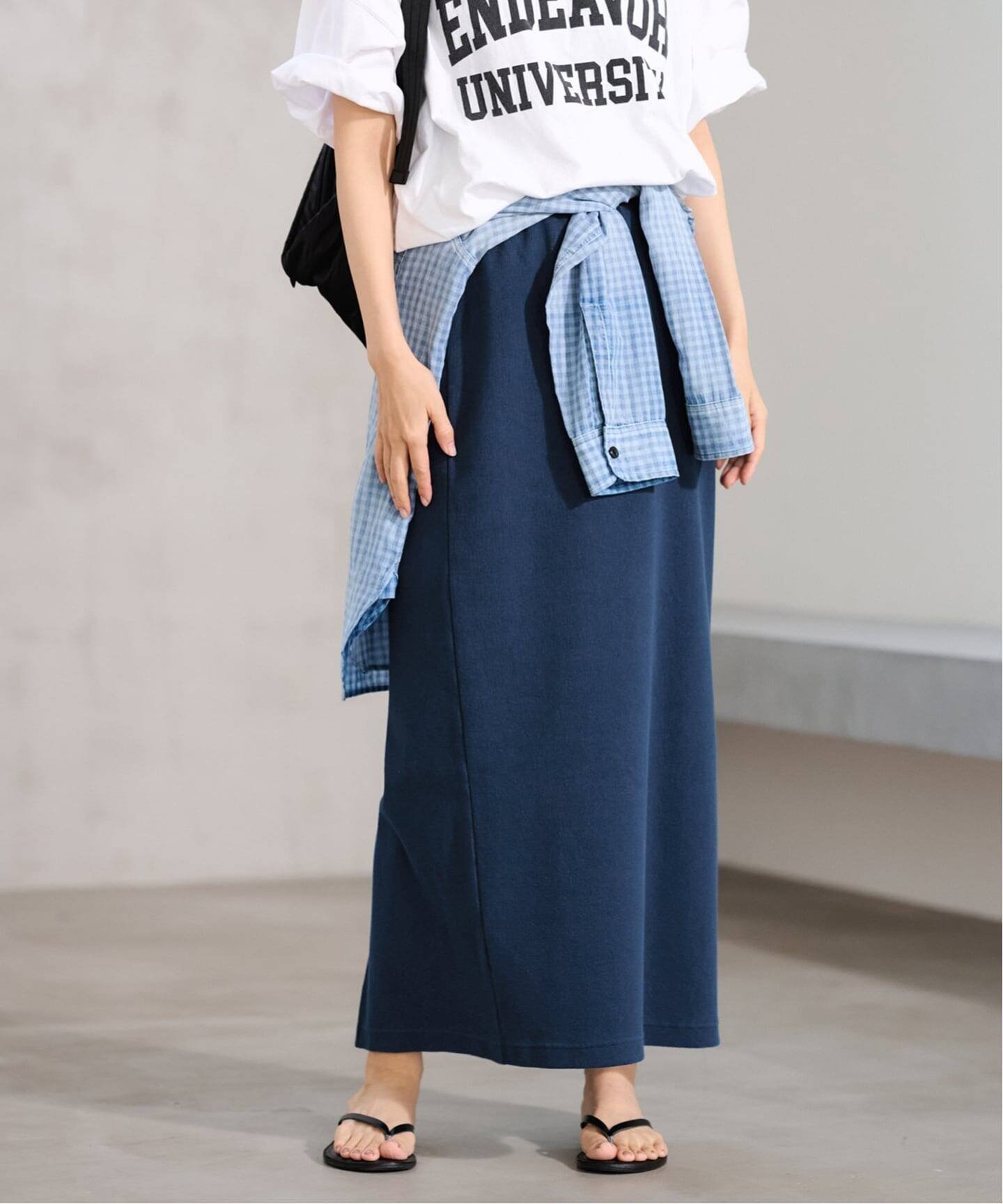 【フレームワーク/FRAMeWORK】の≪手洗い可 / ≫コットンリブスカート インテリア・キッズ・メンズ・レディースファッション・服の通販 founy(ファニー) 　ファッション　Fashion　レディースファッション　Fashion for Women　スカート　Skirts　シューズ　Shoes, Footwear　ストレート　Straight, Straight Cut　スニーカー　Sneakers, Trainers　フラット　Flat, Flat Shoes　ブルー A|ID: prp329100004834896 ipo3291000000035215324