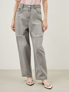 【ミラオーウェン/Mila Owen】の【WEB限定00サイズ】ワイドテーパードカットアウトデニムパンツ LGRY[005]|ID: prp329100004834919 ipo3291000000035215639