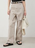 【ミラオーウェン/Mila Owen】の【WEB限定00サイズ】ワイドテーパードカットアウトデニムパンツ BEG[037]|ID: prp329100004834919 ipo3291000000035215642