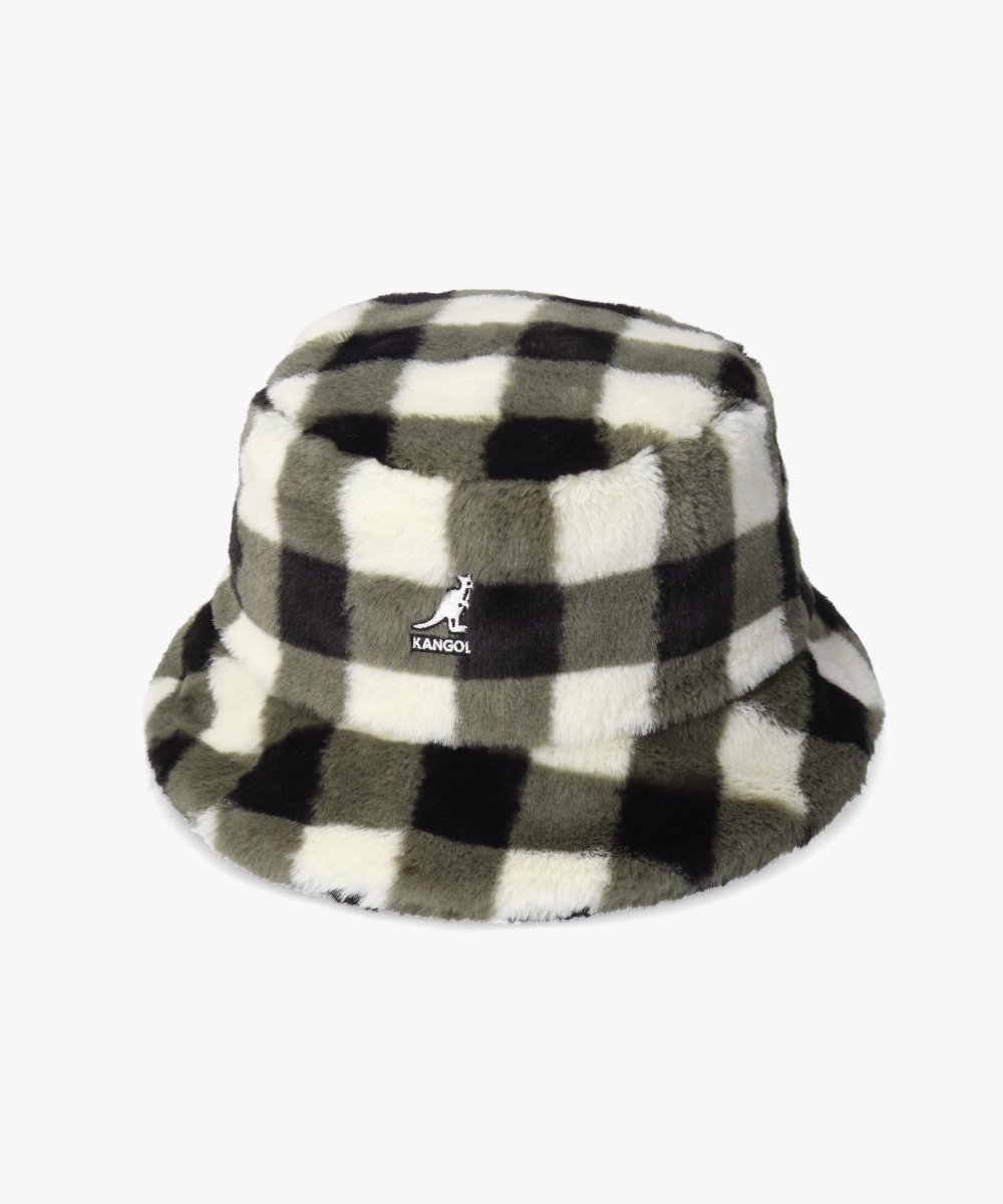 【オーバーライド/OVERRIDE】のKANGOL FAUX FUR BUCKET インテリア・キッズ・メンズ・レディースファッション・服の通販 founy(ファニー) 　ファッション　Fashion　レディースファッション　Fashion for Women　チェック　Check, Plaid, Tartan　トレンド　Trend, Trending Now　フェイクファー　Faux Fur, Imitation Fur　フロント　Front, Front Design　マーブル　Marble, Marble Pattern　定番　Standard, Basic Item　BLACK CHECK|ID: prp329100004834963 ipo3291000000035216123