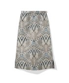 【ティーチ/TEECHI】のメタルジャカードタックスカート 人気、トレンドファッション・服の通販 founy(ファニー) ファッション Fashion レディースファッション Fashion for Women スカート Skirts イエロー Yellow オリエンタル Oriental Pattern シンプル Simple, Minimal ジャカード／ジャガード Jacquard, Woven Pattern スリット Slit, Slit Detail フロント Front, Front Design ポケット Pocket, Pocket Detail メタリック Metallic, Shiny Finish モダン Modern, Contemporary モチーフ Motif, Design Theme ラグジュアリー Luxury, Elegant ルーズ Loose, Oversized ロング Long, Long-Length おすすめ Recommended / Our Picks thumbnail BLUE|ID: prp329100004834992 ipo3291000000035216413