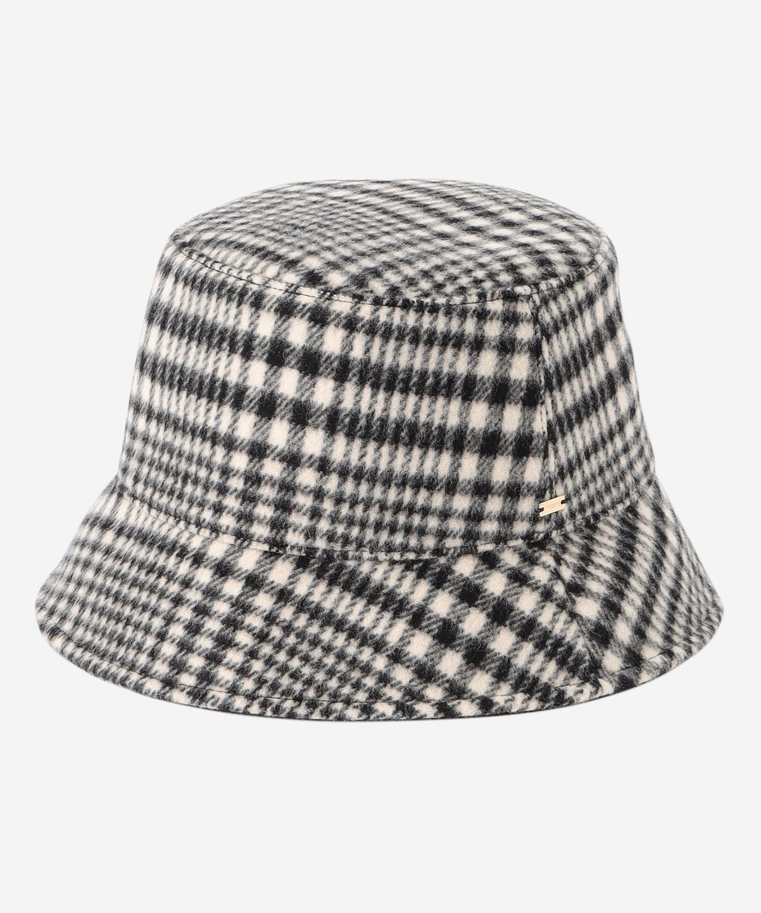 【マッキントッシュ ロンドン/MACKINTOSH LONDON】の【婦人画報11月号掲載】グレンチェックバゲットハット インテリア・キッズ・メンズ・レディースファッション・服の通販 founy(ファニー) 　ファッション　Fashion　レディースファッション　Fashion for Women　11月号　November Issue　クラウン　Crown, Royal Motif　チェック　Check, Plaid, Tartan　モノトーン　Monotone, Black and White　傘　Umbrella, Parasol　帽子　Hat, Headwear　日本製　Made In Japan　無地　Plain, Solid Color　A/W・秋冬　Autumn/Winter　ブラック|ID: prp329100004834995 ipo3291000000035216457