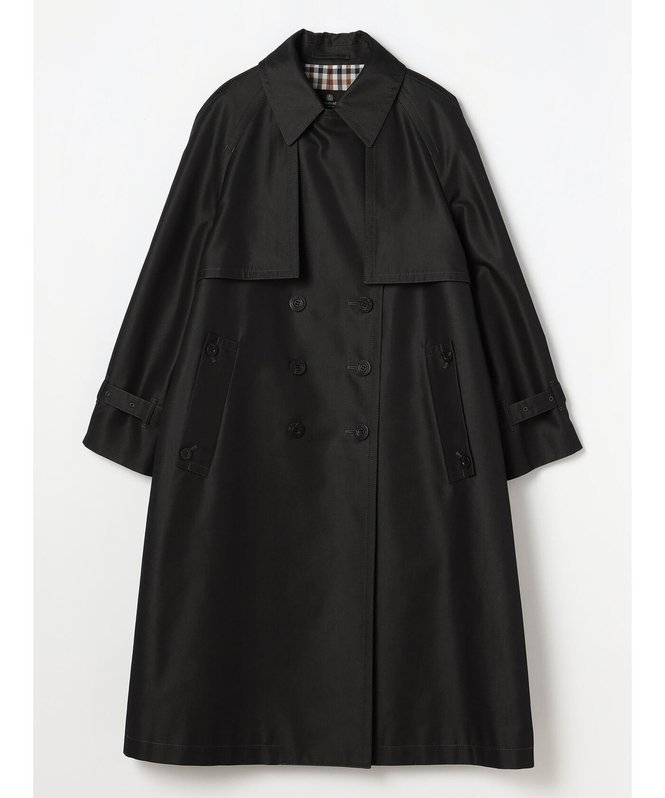 【アクアスキュータム/Aquascutum】の松島花 Collaboration Trench Coat 人気、トレンドファッション・服の通販 founy(ファニー) 　ファッションモデル・俳優・女優　Models　女性　Women　松島花　Matsushima Hana　ファッション　Fashion　レディースファッション　Fashion for Women　アウター　Coat / Outerwear Collection　コート・ロングコート・ピーコート　Long Coats, Peacoats & More　トレンチコート / 春秋の定番アウター　Trench Coats　コラボ　Collaboration, Collab　軽量　Lightweight, Ultra Light　シャンブレー　Chambray, Denim-Like Fabric　チェック　Check, Plaid, Tartan　ツイル　Twist, Twisted Detail　トレンチ　Trench, Trench Coat　定番　Standard, Basic Item　別注　Limited Edition, Custom Order　マフラー　Scarf, Muffler　ビジネス 仕事 通勤　Business / Work / Commuting　 other-1|ID: prp329100004834997 ipo3291000000035216476