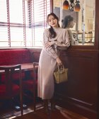 【プロポーション ボディドレッシング/PROPORTION BODY DRESSING】のレースアップレイヤードニットワンピース 人気、トレンドファッション・服の通販 founy(ファニー) ファッション Fashion レディースファッション Fashion for Women ワンピース Dresses ニットワンピース Knit Dresses 半袖 Short Sleeve, Half Sleeve thumbnail ピンク|ID: prp329100004835011 ipo3291000000035216616