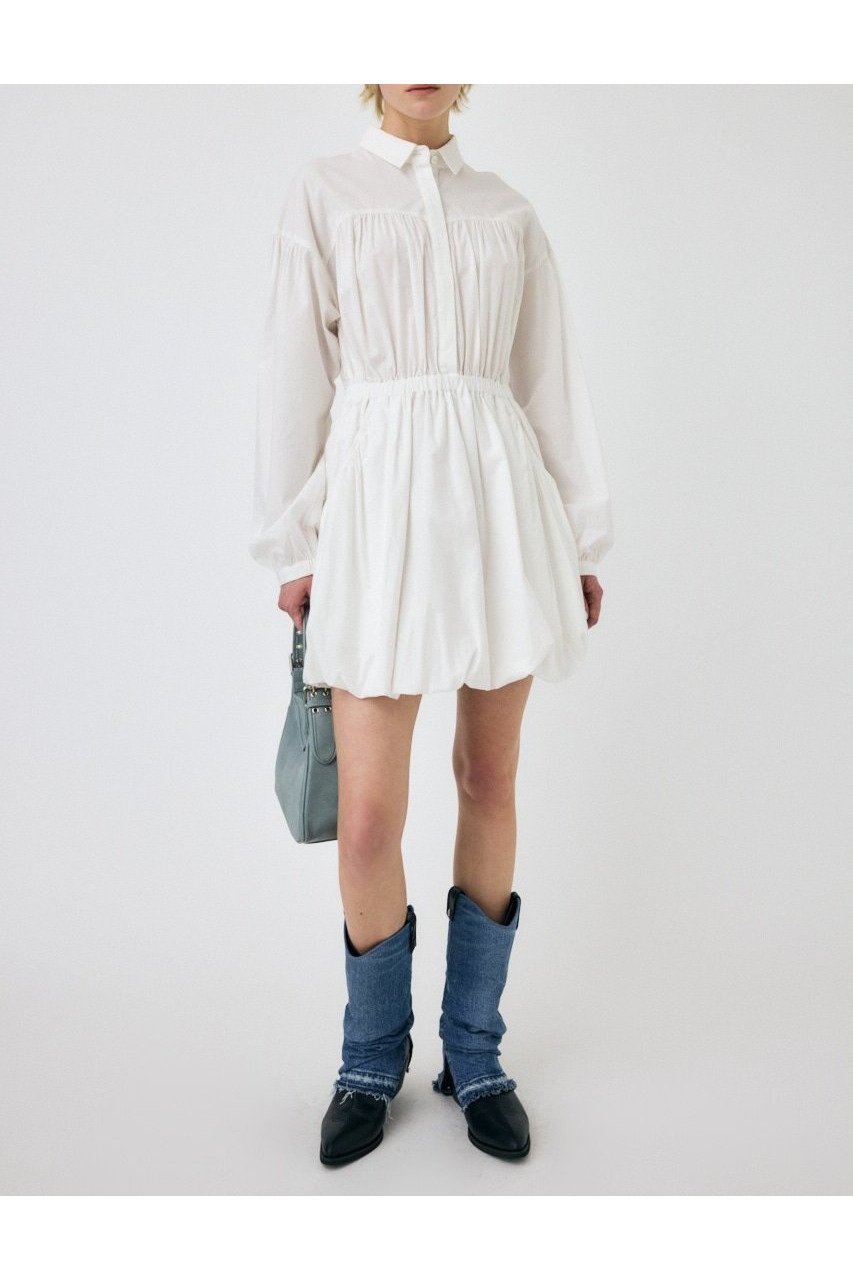 【マウジー/moussy】のBALLOON SHIRT ドレス 人気、トレンドファッション・服の通販 founy(ファニー) 　ファッション　Fashion　レディースファッション　Fashion for Women　トップス・カットソー　Cut & Sew Tops　シャツ・ブラウス・オフィスカジュアル　Elegant Blouses & Button-Ups　ワンピース　Dresses　フォーマル・パーティードレス・結婚式用ドレス　Elegant & Casual Dresses　ドレス　Dress, One-Piece　バルーン　Balloon, Balloon Silhouette　 other-1|ID: prp329100004835015 ipo3291000000035216705