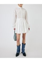 【マウジー/moussy】のBALLOON SHIRT ドレス 人気、トレンドファッション・服の通販 founy(ファニー) ファッション Fashion レディースファッション Fashion for Women トップス・カットソー Cut & Sew Tops シャツ・ブラウス・オフィスカジュアル Elegant Blouses & Button-Ups ワンピース Dresses フォーマル・パーティードレス・結婚式用ドレス Elegant & Casual Dresses ドレス Dress, One-Piece バルーン Balloon, Balloon Silhouette thumbnail WHT|ID: prp329100004835015 ipo3291000000035216706