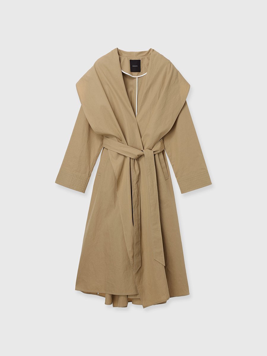 【アニュアンス/anuans】のボリュームショールカラーコート インテリア・キッズ・メンズ・レディースファッション・服の通販 founy(ファニー) 　ファッション　Fashion　レディースファッション　Fashion for Women　アウター　Coat / Outerwear Collection　コート・ロングコート・ピーコート　Long Coats, Peacoats & More　コンパクト　Compact, Small Size　ショール　Shawl, Wrap　ドレープ　Drape, Draping Fabric　フォルム　Silhouette, Form　ラグジュアリー　Luxury, Elegant　リラックス　Relax, Relaxed Fit　再入荷　Restock / Back in Stock　エレガント 上品　Elegant　BEIGE|ID: prp329100004835063 ipo3291000000035217259