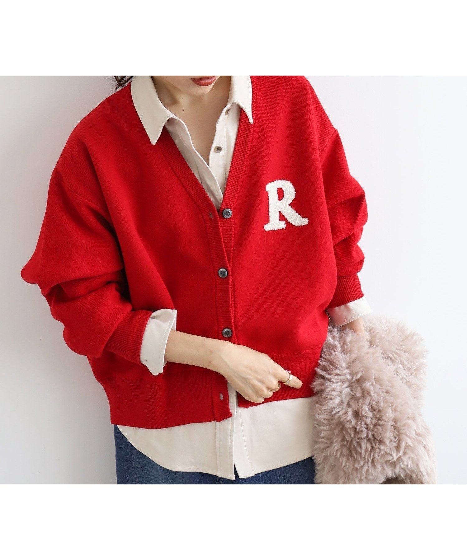 【ルクールブラン/le.coeur blanc】の再入荷《手洗い可能》サガラ刺繍Vカーディガン インテリア・キッズ・メンズ・レディースファッション・服の通販 founy(ファニー) 　ファッション　Fashion　レディースファッション　Fashion for Women　トップス・カットソー　Cut & Sew Tops　カーディガン・羽織り　Layered Style Cardigans　インナー　Innerwear　ウェーブ　Wavy Pattern　カットソー　Cut and Sewn Top　カーディガン　Cardigan, Knitwear　ショルダー　Shoulder, Shoulder Strap　シンプル　Simple, Minimal　スウェット / スエット　Sweatshirt, Sweatwear　ドロップ　Drop Shoulder, Dropped Style　ブルゾン　Blouson, Bomber Jacket　ベーシック　Basic, Essential　モコモコ　Fuzzy, Fluffy　ワンポイント　One Point, Statement Accent　再入荷　Restock / Back in Stock　おすすめ　Recommended / Our Picks　レッド|ID: prp329100004835077 ipo3291000000035217542