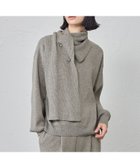 【キャスト/CAST】の【セットアップ対応】マフラードッキングニット 人気、トレンドファッション・服の通販 founy(ファニー) ファッション Fashion レディースファッション Fashion for Women トップス・カットソー Cut & Sew Tops ニット Knit Tops & Sweaters マフラー・スヌード / 冬小物の定番 Scarves & Mufflers おすすめ Recommended / Our Picks アクセサリー Fashion Accessories ストレッチ Stretch, Stretchy Fabric セットアップ Set-Up, Coordinated Outfit ドッキング Docking, Mixed Material バランス Balance, Style Balance マフラー Scarf, Muffler エレガント 上品 Elegant 冬 Winter / This Winter 秋 Autumn A/W・秋冬 Autumn/Winter thumbnail グレー2|ID: prp329100004835079 ipo3291000000035217587