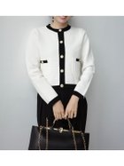 【アニュアンス/anuans】のノーカラーラーベンニットジャケット 人気、トレンドファッション・服の通販 founy(ファニー) ファッション Fashion レディースファッション Fashion for Women アウター Coat / Outerwear Collection レディースジャケット・軽アウター Jackets シンプル Simple, Minimal ジャケット Jacket, Outerwear フロント Front, Front Design ポケット Pocket, Pocket Detail 再入荷 Restock / Back in Stock thumbnail MIX|ID: prp329100004835099 ipo3291000000036265464