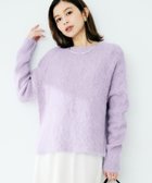 【アンタイトル/UNTITLED】の【ゆったり/モヘヤニット】アルパカ混シャギーニット パープル|ID: prp329100004835104 ipo3291000000035244501