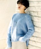 【アンタイトル/UNTITLED】の【ゆったり/モヘヤニット】アルパカ混シャギーニット ブルー|ID: prp329100004835104 ipo3291000000035244502