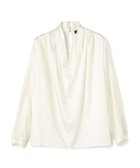 【トゥモローランド/TOMORROWLAND】のウォッシャブルサテン ドレープブラウス 人気、トレンドファッション・服の通販 founy(ファニー) ファッション Fashion レディースファッション Fashion for Women トップス・カットソー Cut & Sew Tops シャツ・ブラウス・オフィスカジュアル Elegant Blouses & Button-Ups インナー Innerwear エレガント 上品 Elegant サテン Satin, Glossy Fabric シルク Silk, 100% Silk ジャケット Jacket, Outerwear タオル Towel, Bath Towel セレモニー Ceremony thumbnail 11 ホワイト|ID: prp329100004835124 ipo3291000000035218492