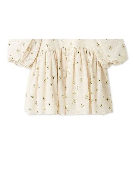 【ミラオーウェン/Mila Owen】のバックリボンバルーンスリーブチュニック 人気、トレンドファッション・服の通販 founy(ファニー) 　ファッション　Fashion　レディースファッション　Fashion for Women　トップス・カットソー　Cut & Sew Tops　おすすめ　Recommended / Our Picks　エアリー　Airy Texture　スクエア　Square, Square Shape　スマート　Smart, Elegant　スリーブ　Sleeve, Long Sleeve / Short Sleeve　デニム　Denim, Jeans Material　バルーン　Balloon, Balloon Silhouette　フォルム　Silhouette, Form　リボン　Ribbon, Bow　 other-1|ID: prp329100004835140 ipo3291000000035218746