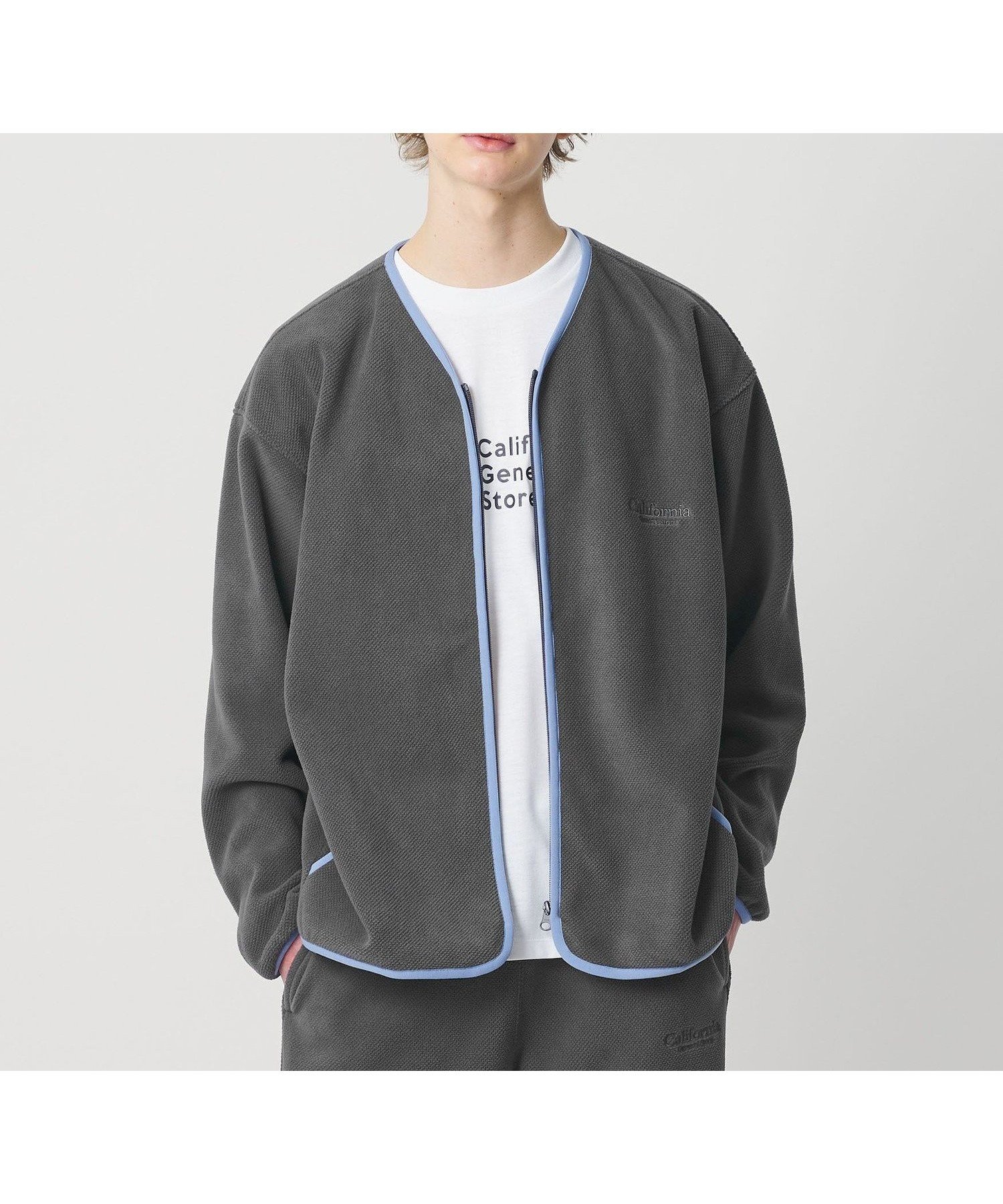 【ビューティ&ユース ユナイテッドアローズ/BEAUTY&YOUTH / UNITED ARROWS】のCGS. ポップコーン フリース ジップ カーディガン インテリア・キッズ・メンズ・レディースファッション・服の通販 founy(ファニー) 　ファッション　Fashion　レディースファッション　Fashion for Women　トップス・カットソー　Cut & Sew Tops　カーディガン・羽織り　Layered Style Cardigans　カーディガン　Cardigan, Knitwear　ジップ　Zip, Zipper　ミドル　Middle Length, Mid Height　リラックス　Relax, Relaxed Fit　ワンポイント　One Point, Statement Accent　羽織　Haori, Light Jacket　MD.GRAY|ID: prp329100004835152 ipo3291000000035218905