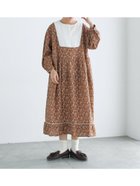 【サマンサモスモス/Samansa Mos2】の【WEB限定】胸元配色花柄ワンピース 人気、トレンドファッション・服の通販 founy(ファニー) ファッション Fashion レディースファッション Fashion for Women ワンピース Dresses おすすめ Recommended / Our Picks カーディガン Cardigan, Knitwear チェック Check, Plaid, Tartan チュニック Tunic, Long Top ペチコート Petticoat, Underskirt レース Lace, Lace Fabric ロング Long, Long-Length 秋 Autumn thumbnail ブラウン|ID: prp329100004835167 ipo3291000000035219179