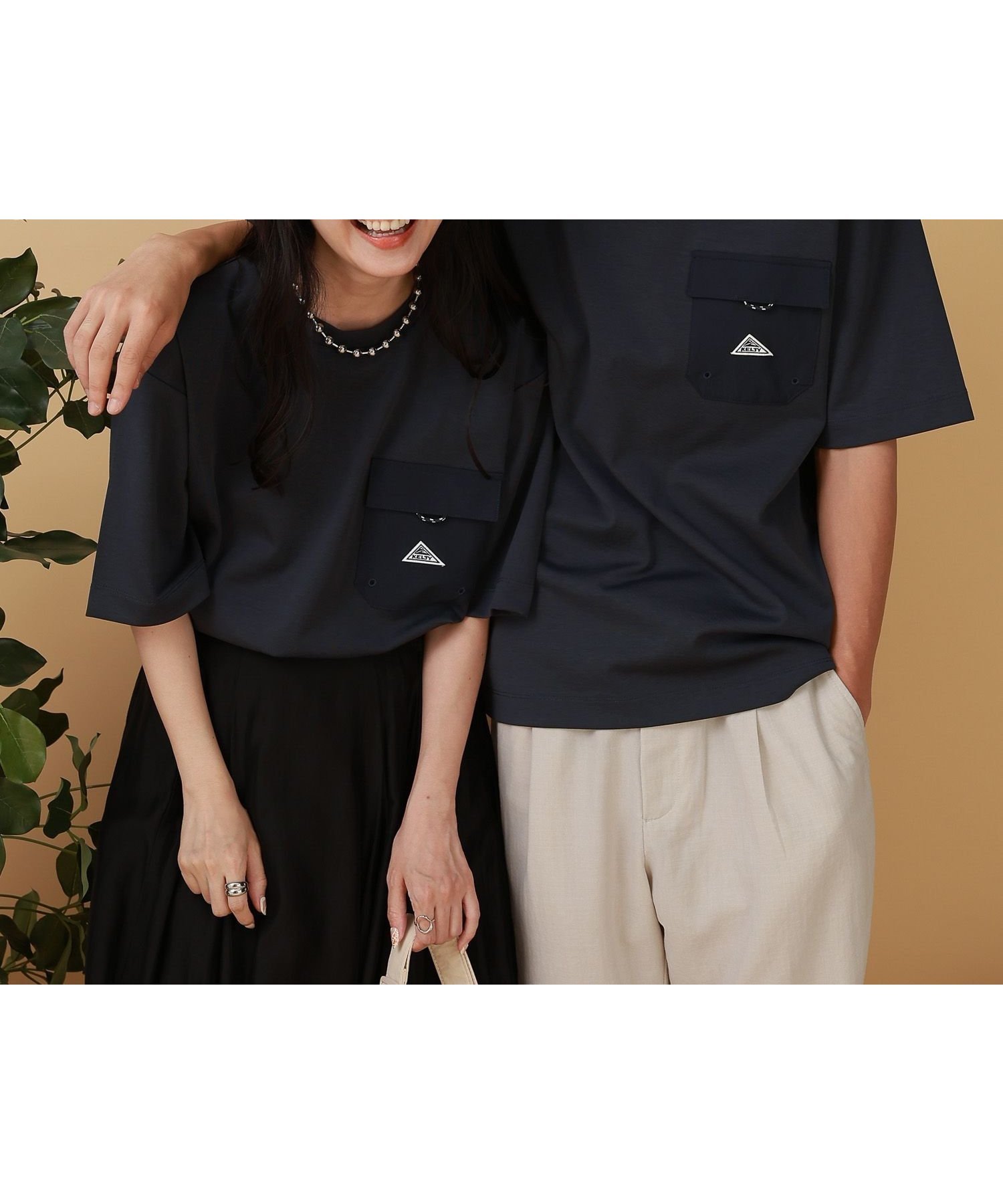 【グローバルワーク/GLOBAL WORK】のKELTYコラボTシャツ/半袖/576834 インテリア・キッズ・メンズ・レディースファッション・服の通販 founy(ファニー) 　ファッション　Fashion　レディースファッション　Fashion for Women　トップス・カットソー　Cut & Sew Tops　シャツ・ブラウス・オフィスカジュアル　Elegant Blouses & Button-Ups　ロングTシャツ・Tシャツ　Longline T-Shirts & Tees　おすすめ　Recommended / Our Picks　アウトドア　Outdoor Clothing　コラボ　Collaboration, Collab　ストレッチ　Stretch, Stretchy Fabric　セットアップ　Set-Up, Coordinated Outfit　トレンド　Trend, Trending Now　ポケット　Pocket, Pocket Detail　リラックス　Relax, Relaxed Fit　半袖　Short Sleeve, Half Sleeve　ネイビー88|ID: prp329100004835173 ipo3291000000035219280