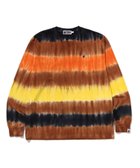 【ア ベイシング エイプ/A BATHING APE】のDRIP STRIPE RELAXED FIT LS TEE 人気、トレンドファッション・服の通販 founy(ファニー) ファッション Fashion レディースファッション Fashion for Women スリーブ Sleeve, Long Sleeve / Short Sleeve ロング Long, Long-Length ワンポイント One Point, Statement Accent thumbnail ORANGE|ID: prp329100004835178 ipo3291000000035219328