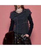 【メゾンスペシャル/MAISON SPECIAL】のShirring Mini Puff Sleeve Tops 人気、トレンドファッション・服の通販 founy(ファニー) ファッション Fashion レディースファッション Fashion for Women トップス・カットソー Cut & Sew Tops チュール Tulip, Tulip Motif ドッキング Docking, Mixed Material ワッシャー Washer, Crinkled Finish thumbnail BLK|ID: prp329100004835223 ipo3291000000035219987