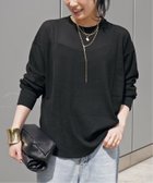 【エーピーストゥディオ/AP STUDIO】の* New シアーワッフルTシャツ 人気、トレンドファッション・服の通販 founy(ファニー) ファッション Fashion レディースファッション Fashion for Women トップス・カットソー Cut & Sew Tops シャツ・ブラウス・オフィスカジュアル Elegant Blouses & Button-Ups ロングTシャツ・Tシャツ Longline T-Shirts & Tees シアー Sheer, See-Through スマート Smart, Elegant バランス Balance, Style Balance ワッフル Waffle, Waffle Knit thumbnail ブラック|ID: prp329100004835229 ipo3291000000035220040