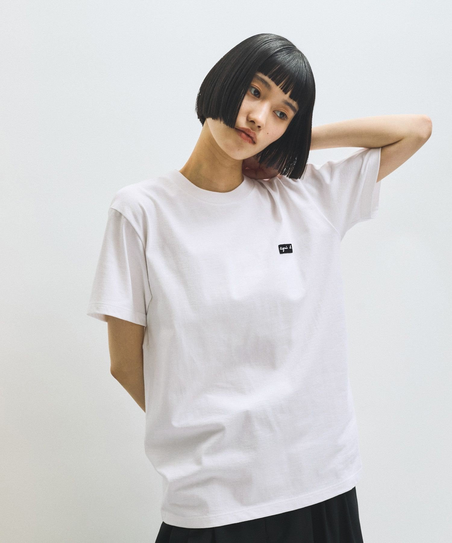 【アダム エ ロペ/ADAM ET ROPE'】の【agnes b. pour ADAM ET ROPE 】T-SHIRT インテリア・キッズ・メンズ・レディースファッション・服の通販 founy(ファニー) 　ファッション　Fashion　レディースファッション　Fashion for Women　トップス・カットソー　Cut & Sew Tops　シャツ・ブラウス・オフィスカジュアル　Elegant Blouses & Button-Ups　ロングTシャツ・Tシャツ　Longline T-Shirts & Tees　カッティング　Cutting Detail　定番　Standard, Basic Item　バランス　Balance, Style Balance　フレンチ　French, French Style　別注　Limited Edition, Custom Order　A/W・秋冬　Autumn/Winter　2025年　2025　2025-2026秋冬・A/W　Autumn/Winter 2025–26 AW25–26　ホワイト(10)|ID: prp329100004835236 ipo3291000000035220158