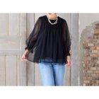 【ローズティアラ/Rose Tiara】の【手洗いOK】チュール重ねカットソー 人気、トレンドファッション・服の通販 founy(ファニー) ファッション Fashion レディースファッション Fashion for Women トップス・カットソー Cut & Sew Tops カットソー・ベーシックTシャツ Cut-and-Sewn Tops / Stretch Tees & Basics インナー Innerwear エアリー Airy Texture カットソー Cut and Sewn Top チュール Tulip, Tulip Motif フレア Flare, Flared thumbnail ブラック|ID: prp329100004835243 ipo3291000000035220224