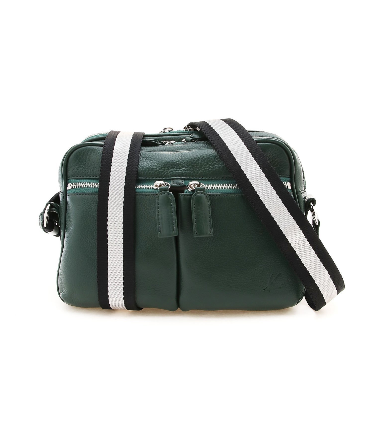 【キタムラケイツウ/KitamuraK2】の牛革ショルダーバッグ Z-109 インテリア・キッズ・メンズ・レディースファッション・服の通販 founy(ファニー) 　ファッション　Fashion　レディースファッション　Fashion for Women　おすすめ　Recommended / Our Picks　ショルダー　Shoulder, Shoulder Strap　シルバー　Silver, Metallic Silver　スポーティ　Sporty, Casual Athletic　ポケット　Pocket, Pocket Detail　グリ-ン|ID: prp329100004835246 ipo3291000000035220233