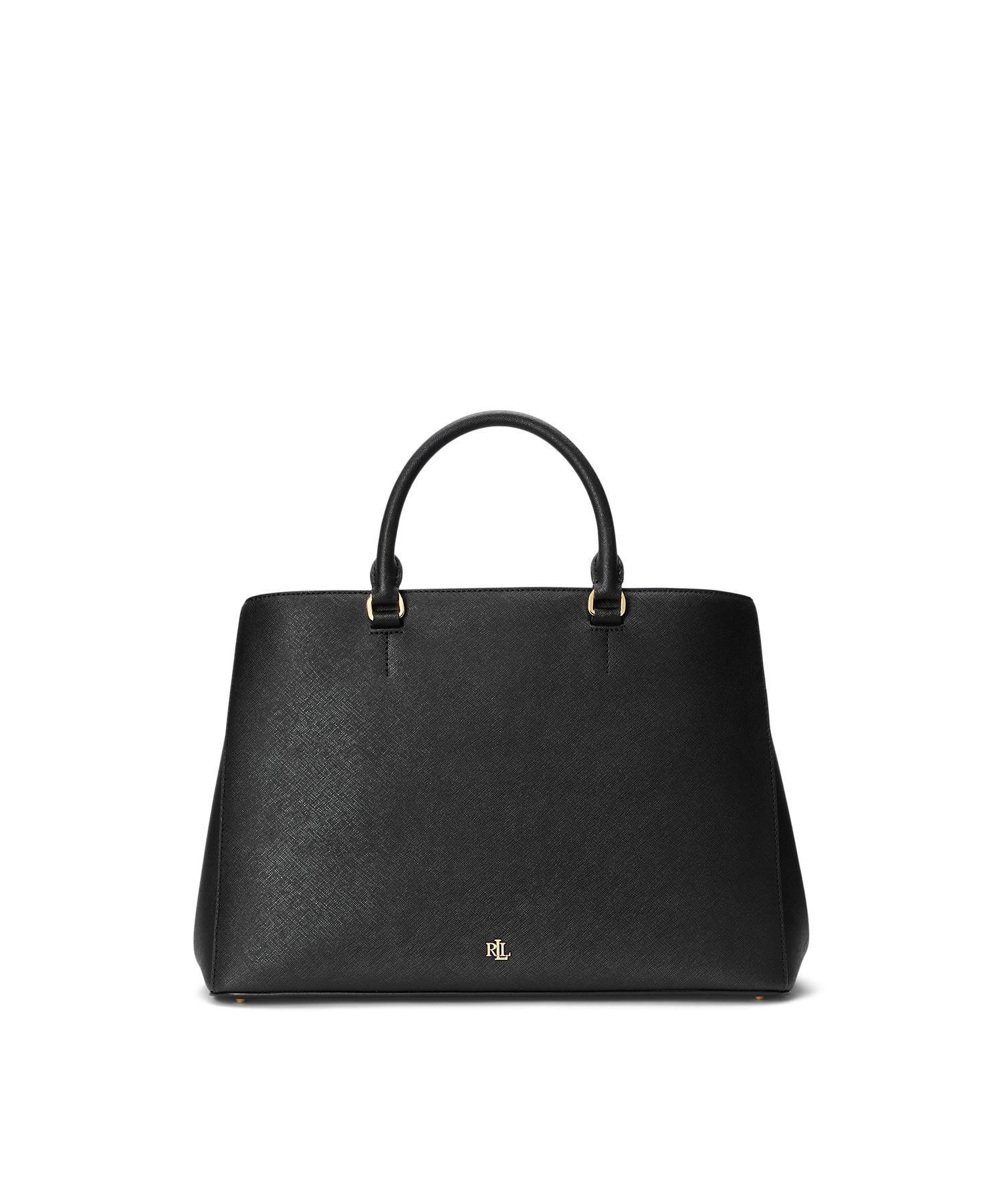 【ラルフローレン/RALPH LAUREN】のクロスハッチ レザー ラージ ハンナ サッチェル インテリア・キッズ・メンズ・レディースファッション・服の通販 founy(ファニー) 　ファッション　Fashion　レディースファッション　Fashion for Women　テクスチャー　Texture, Textured Fabric　フロント　Front, Front Design　ポケット　Pocket, Pocket Detail　メタル　Metal, Metal Parts　ビジネス 仕事 通勤　Business / Work / Commuting　001ブラック|ID: prp329100004835249 ipo3291000000035220266