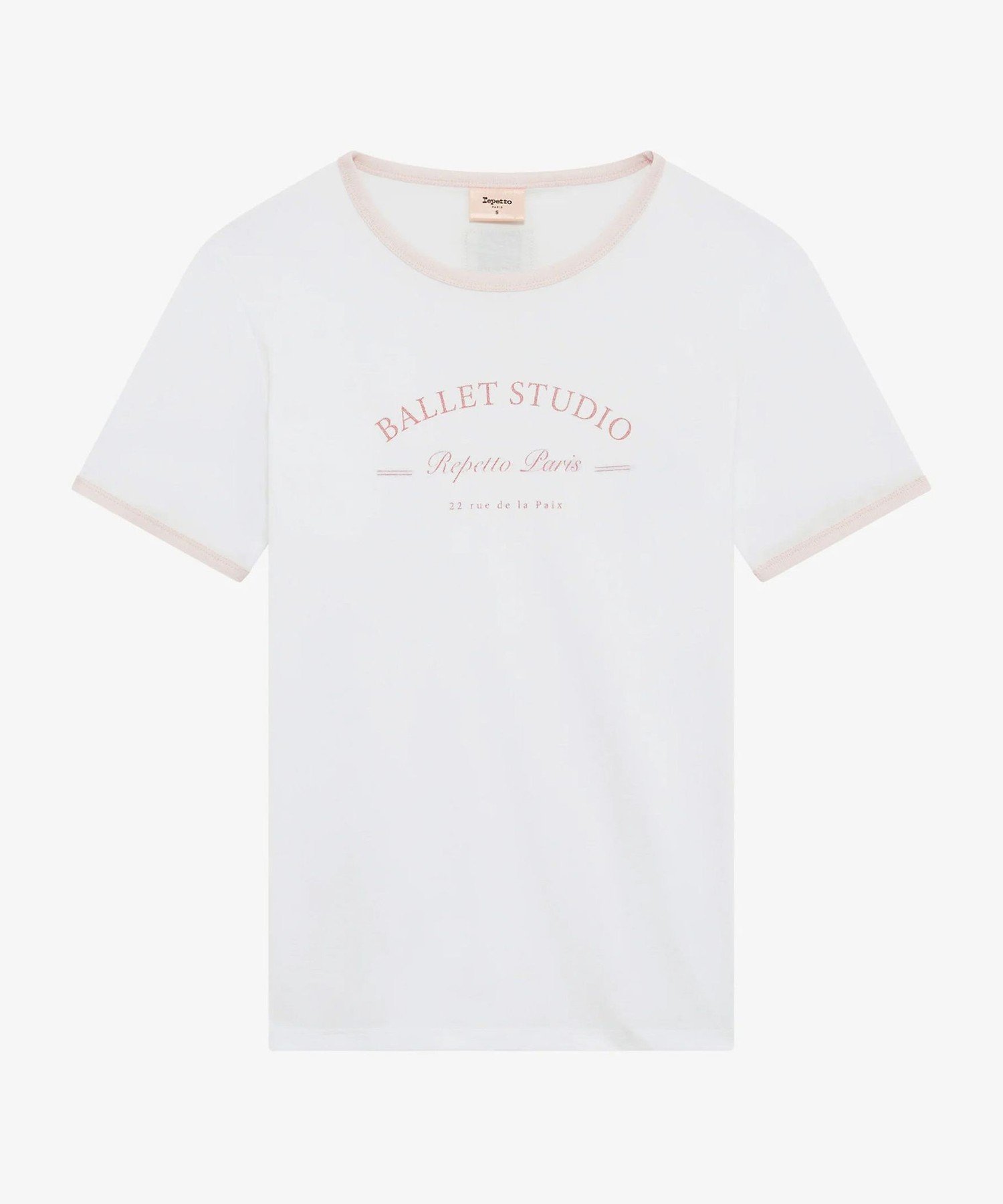 【レペット/repetto】のツートーン バレエスタジオ Tシャツ インテリア・キッズ・メンズ・レディースファッション・服の通販 founy(ファニー) 　ファッション　Fashion　レディースファッション　Fashion for Women　トップス・カットソー　Cut & Sew Tops　シャツ・ブラウス・オフィスカジュアル　Elegant Blouses & Button-Ups　ロングTシャツ・Tシャツ　Longline T-Shirts & Tees　バレエ　Ballet, Ballet Style　フロント　Front, Front Design　ブラン/ローズクレ|ID: prp329100004835255 ipo3291000000035220327