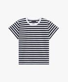 【アニエスベー ファム/agnes b. FEMME】の細ボーダー コットン 半袖Tシャツ Brando 人気、トレンドファッション・服の通販 founy(ファニー) ファッション Fashion レディースファッション Fashion for Women トップス・カットソー Cut & Sew Tops シャツ・ブラウス・オフィスカジュアル Elegant Blouses & Button-Ups ロングTシャツ・Tシャツ Longline T-Shirts & Tees コレクション Collection, Seasonal Line ボーダー Border, Stripe 半袖 Short Sleeve, Half Sleeve 定番 Standard, Basic Item 長袖 Long Sleeve, Full Sleeve thumbnail ブラック×ホワイト|ID: prp329100004835272 ipo3291000000035220517