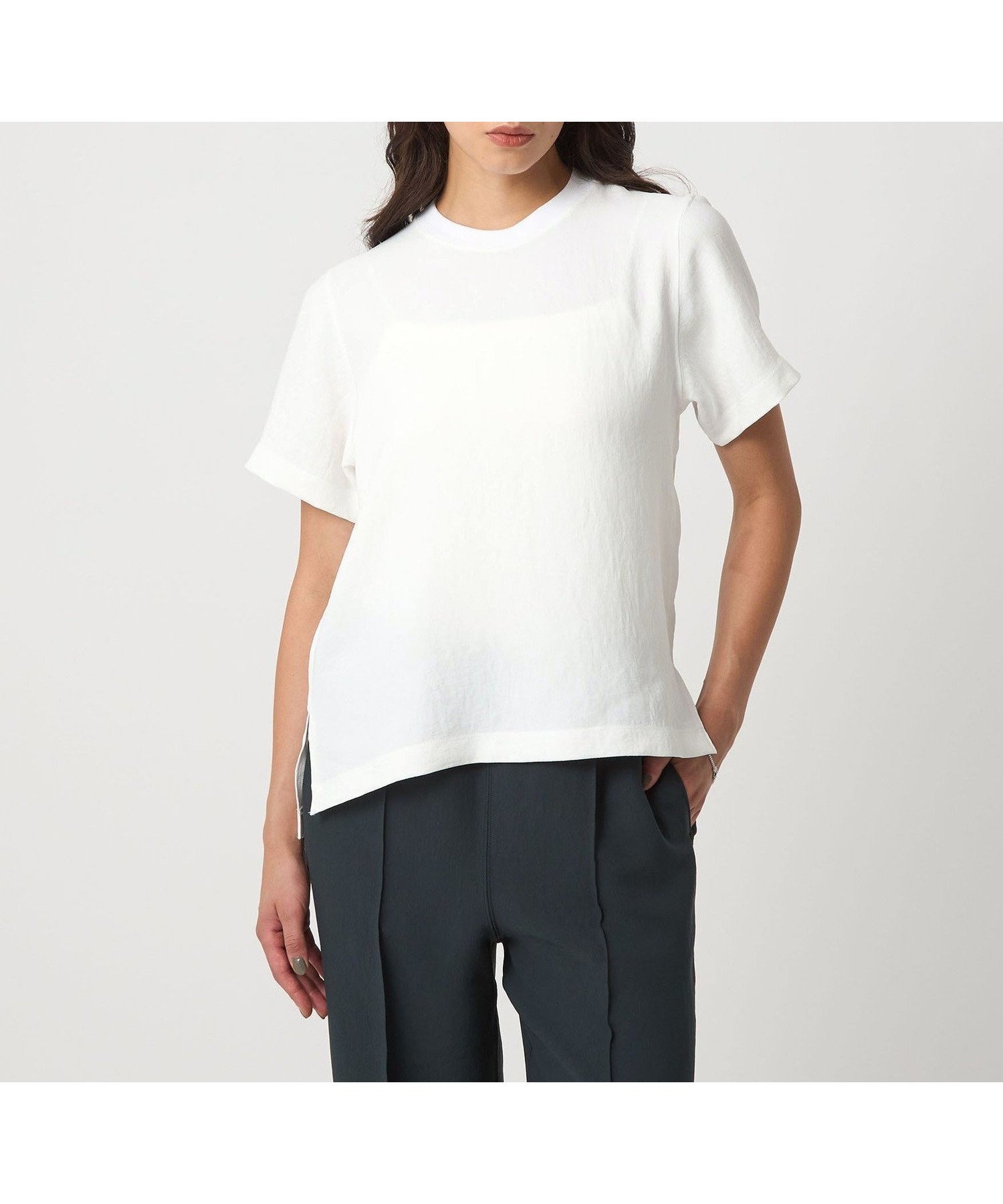 【ユナイテッドアローズ/UNITED ARROWS】のD.O UNITED ARROWS BY DAISUKE OBANA for WOMEN I REG CREW TEE/Tシャツ 人気、トレンドファッション・服の通販 founy(ファニー) 　ファッション　Fashion　レディースファッション　Fashion for Women　トップス・カットソー　Cut & Sew Tops　シャツ・ブラウス・オフィスカジュアル　Elegant Blouses & Button-Ups　ロングTシャツ・Tシャツ　Longline T-Shirts & Tees　エレガント 上品　Elegant　コレクション　Collection, Seasonal Line　コンパクト　Compact, Small Size　スリット　Slit, Slit Detail　セットアップ　Set-Up, Coordinated Outfit　定番　Standard, Basic Item　フラット　Flat, Flat Shoes　ルーズ　Loose, Oversized　ワイド　Wide, Wide Fit　おすすめ　Recommended / Our Picks　 other-1|ID: prp329100004835280 ipo3291000000035220627