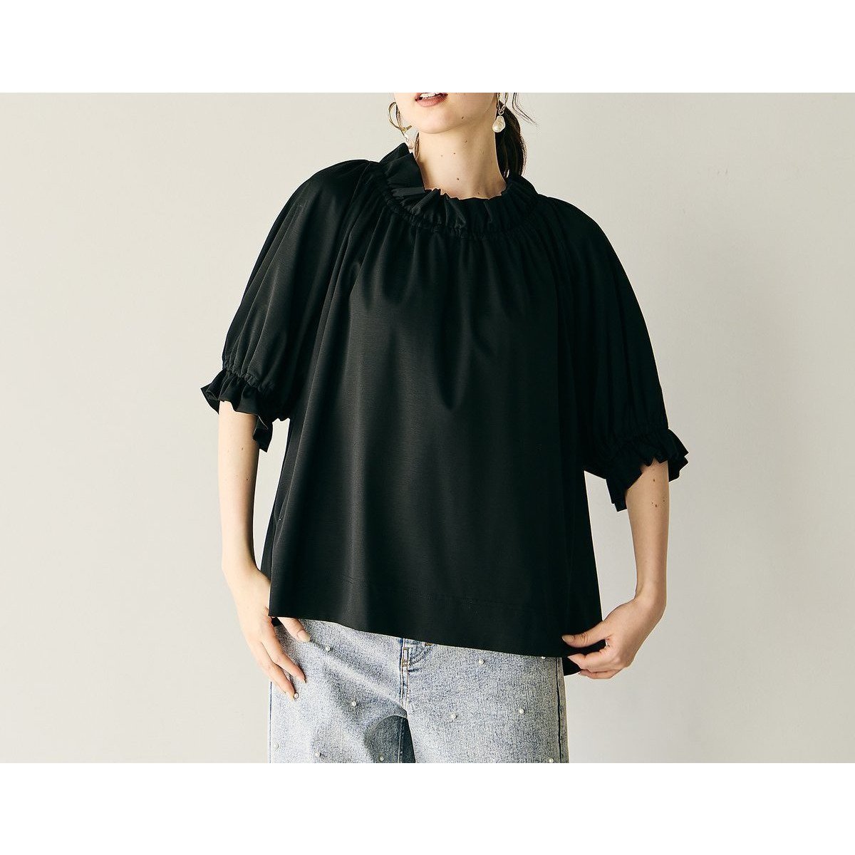 【ローズティアラ/Rose Tiara】のギャザーカットソー 人気、トレンドファッション・服の通販 founy(ファニー) 　ファッション　Fashion　レディースファッション　Fashion for Women　トップス・カットソー　Cut & Sew Tops　カットソー・ベーシックTシャツ　Cut-and-Sewn Tops / Stretch Tees & Basics　ギャザー　Gathered, Ruffled　スタンダード　Standard, Basic　スマート　Smart, Elegant　ドレープ　Drape, Draping Fabric　フェミニン　Feminine, Girly　フォルム　Silhouette, Form　プリント　Print, Printed Pattern　ポケット　Pocket, Pocket Detail　 other-1|ID: prp329100004835285 ipo3291000000035220697