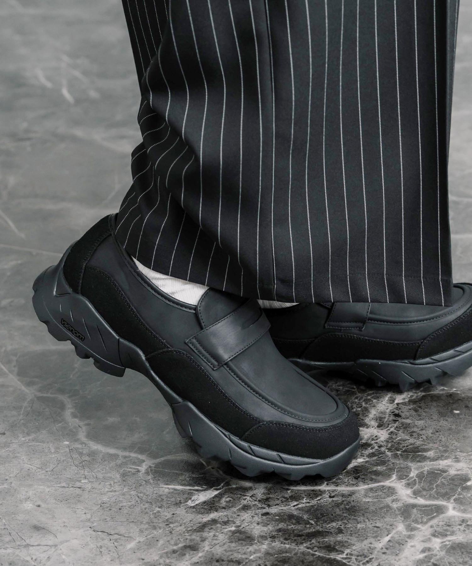 【ロッキーモンロー/Rocky Monroe】のスニーカーローファー インテリア・キッズ・メンズ・レディースファッション・服の通販 founy(ファニー) 　ファッション　Fashion　レディースファッション　Fashion for Women　インソール　Shoe Insole　厚底　Platform Shoes　クッション　Cushion, Throw Pillow　シューズ　Shoes, Footwear　シンプル　Simple, Minimal　スニーカー　Sneakers, Trainers　バランス　Balance, Style Balance　フェイクレザー　Faux Leather, PU Leather　再入荷　Restock / Back in Stock　おすすめ　Recommended / Our Picks　エレガント 上品　Elegant　ギフト プレゼント　Gift / Present　ブラック|ID: prp329100004835549 ipo3291000000035222565