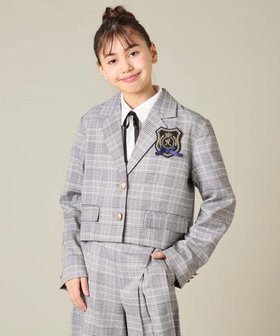 【アー ヴェー ヴェー/a.v.v / KIDS】の150-160 【2026 卒服/人気NO.1】【エンブレム付き】ショートテーラードジャケット 人気、トレンドファッション・服の通販 founy(ファニー) ファッション Fashion キッズファッション Fashion for Kids アウター Coat Outerwear /Kids ガーリー Girly, Feminine Style キュロット Culottes, Wide Shorts クラシカル Classical, Vintage-Inspired クール Cool, Chic ショート Short, Short Length ジャケット Jacket, Outerwear チェック Check, Plaid, Tartan デニム Denim, Jeans Material トレンド Trend, Trending Now 人気 Popular, Best Seller フロント Front, Front Design ブローチ Brooch, Pin Brooch プリーツ Pleats, Pleated マニッシュ Mannish, Boyish リボン Ribbon, Bow ワイド Wide, Wide Fit 再入荷 Restock / Back in Stock おすすめ Recommended / Our Picks エレガント 上品 Elegant セレモニー Ceremony 卒業式 Graduation Ceremony |ID:prp329100004835550