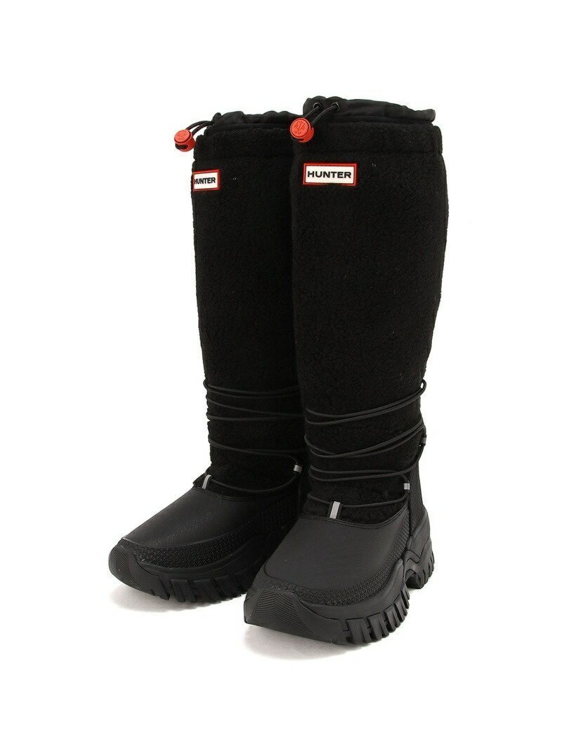 【ハンター/HUNTER】のWOMENS WANDERER TALL SHERPA SNOW BOOT インテリア・キッズ・メンズ・レディースファッション・服の通販 founy(ファニー) 　ファッション　Fashion　レディースファッション　Fashion for Women　インソール　Shoe Insole　スタイリッシュ　Stylish, Fashionable　ドローストリング　Drawstring, Pull Cord　ハンド　Hand, Handmade　フィット　Fit, Slim Fit　ライニング　Inner Lining, Inner Fabric, Lined　ラバー　Rubber, Rubber Sole　冬　Winter / This Winter　軽量　Lightweight, Ultra Light　防寒　Cold Protection, Winter-Ready　BLACK|ID: prp329100004835557 ipo3291000000035222630