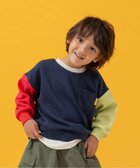 【エフオー オンラインストア/F.O.Online Store / KIDS】のあったかレイヤード風トレーナー 10分丈 人気、トレンドファッション・服の通販 founy(ファニー) ファッション Fashion キッズファッション Fashion for Kids トレーナー Sweatshirt, Trainer thumbnail ネイビーブルー|ID: prp329100004835568 ipo3291000000035222689
