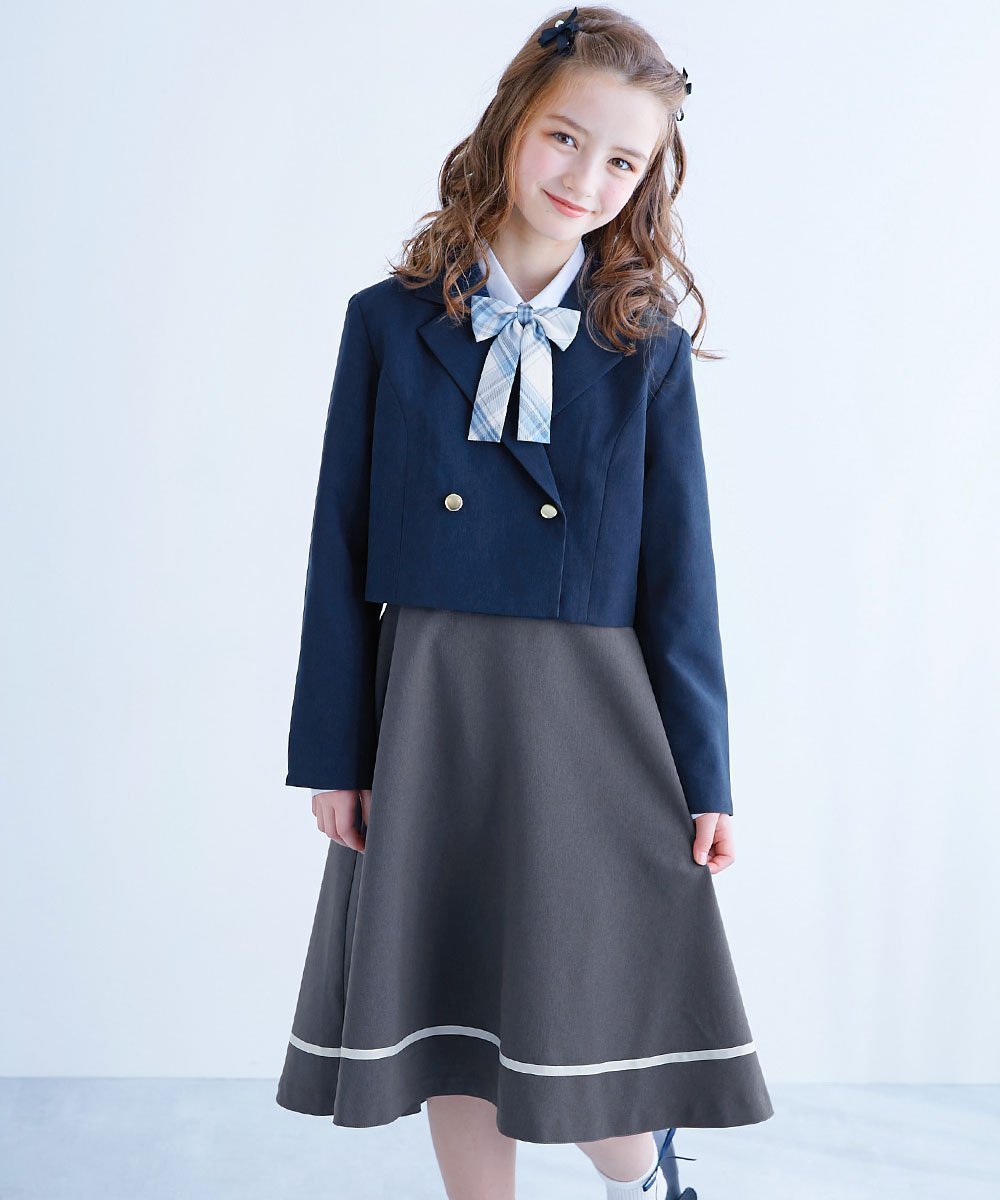 【デビロック/devirock / KIDS】のフォーマル ガールズ スカート 卒服4点セット 子供服 キッズ 女の子 26SS 人気、トレンドファッション・服の通販 founy(ファニー) 　ファッション　Fashion　キッズファッション　Fashion for Kids　春　Spring　ジャケット　Jacket, Outerwear　セットアップ　Set-Up, Coordinated Outfit　フォーマル　Formal, Dressy　フラット　Flat, Flat Shoes　ブロード　Broadcloth, Fine Cotton　入学式　Entrance Ceremony　卒業式　Graduation Ceremony　2026年　2026　 other-1|ID: prp329100004835582 ipo3291000000035222756