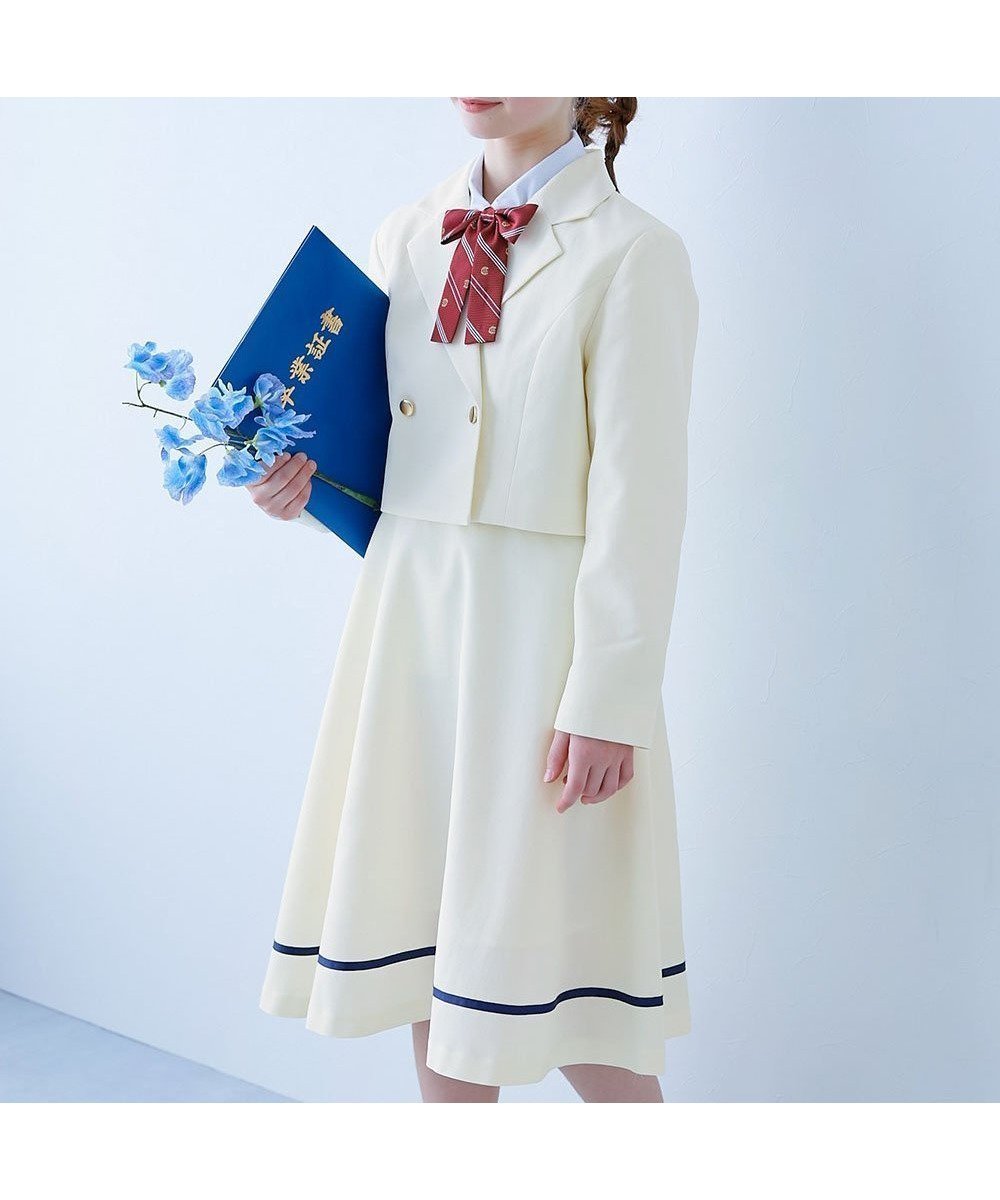 【デビロック/devirock / KIDS】のフォーマル ガールズ スカート 卒服4点セット 子供服 キッズ 女の子 26SS インテリア・キッズ・メンズ・レディースファッション・服の通販 founy(ファニー) 　ファッション　Fashion　キッズファッション　Fashion for Kids　春　Spring　ジャケット　Jacket, Outerwear　セットアップ　Set-Up, Coordinated Outfit　フォーマル　Formal, Dressy　フラット　Flat, Flat Shoes　ブロード　Broadcloth, Fine Cotton　入学式　Entrance Ceremony　卒業式　Graduation Ceremony　2026年　2026　002-オフホワイト|ID: prp329100004835582 ipo3291000000035222760