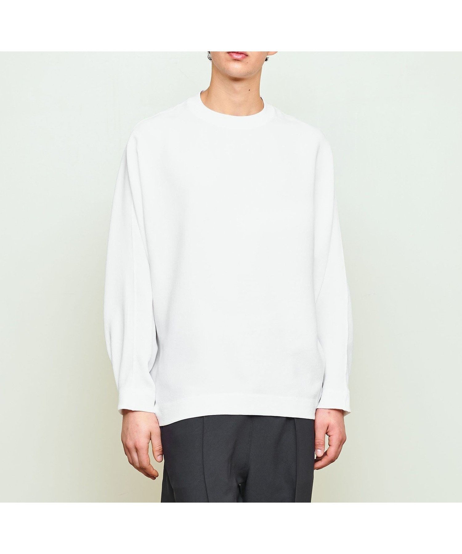 【ユナイテッドアローズ/UNITED ARROWS / MEN】のD.O UNITED ARROWS BY DAISUKE OBANA I DOLMAN L/S CREW/ロングスリーブTシャツ インテリア・キッズ・メンズ・レディースファッション・服の通販 founy(ファニー) 　ファッション　Fashion　メンズファッション　Fashion for Men　エレガント 上品　Elegant　コレクション　Collection, Seasonal Line　ジャケット　Jacket, Outerwear　スリーブ　Sleeve, Long Sleeve / Short Sleeve　セットアップ　Set-Up, Coordinated Outfit　定番　Standard, Basic Item　ルーズ　Loose, Oversized　ロング　Long, Long-Length　おすすめ　Recommended / Our Picks　WHITE|ID: prp329100004835640 ipo3291000000035223119