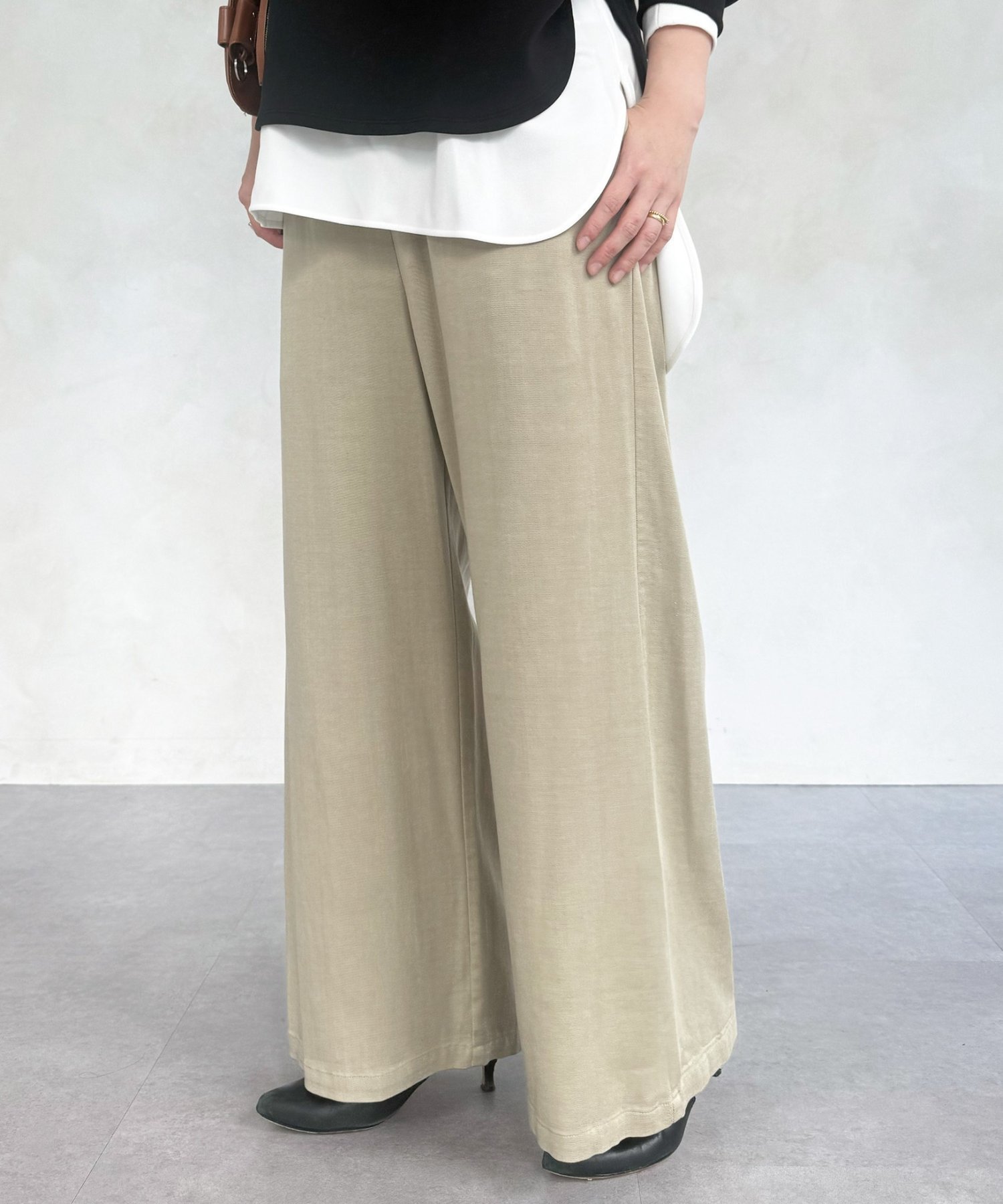 【ビアズリー/BEARDSLEY】のマルチウエストリブパンツ インテリア・キッズ・メンズ・レディースファッション・服の通販 founy(ファニー) 　ファッション　Fashion　レディースファッション　Fashion for Women　パンツ　Pants & Trousers　洗える　Machine Washable　ショート　Short, Short Length　セットアップ　Set-Up, Coordinated Outfit　ベスト　Vest, Waistcoat　ポケット　Pocket, Pocket Detail　ワイド　Wide, Wide Fit　おすすめ　Recommended / Our Picks　ベージュ|ID: prp329100004835649 ipo3291000000035223209