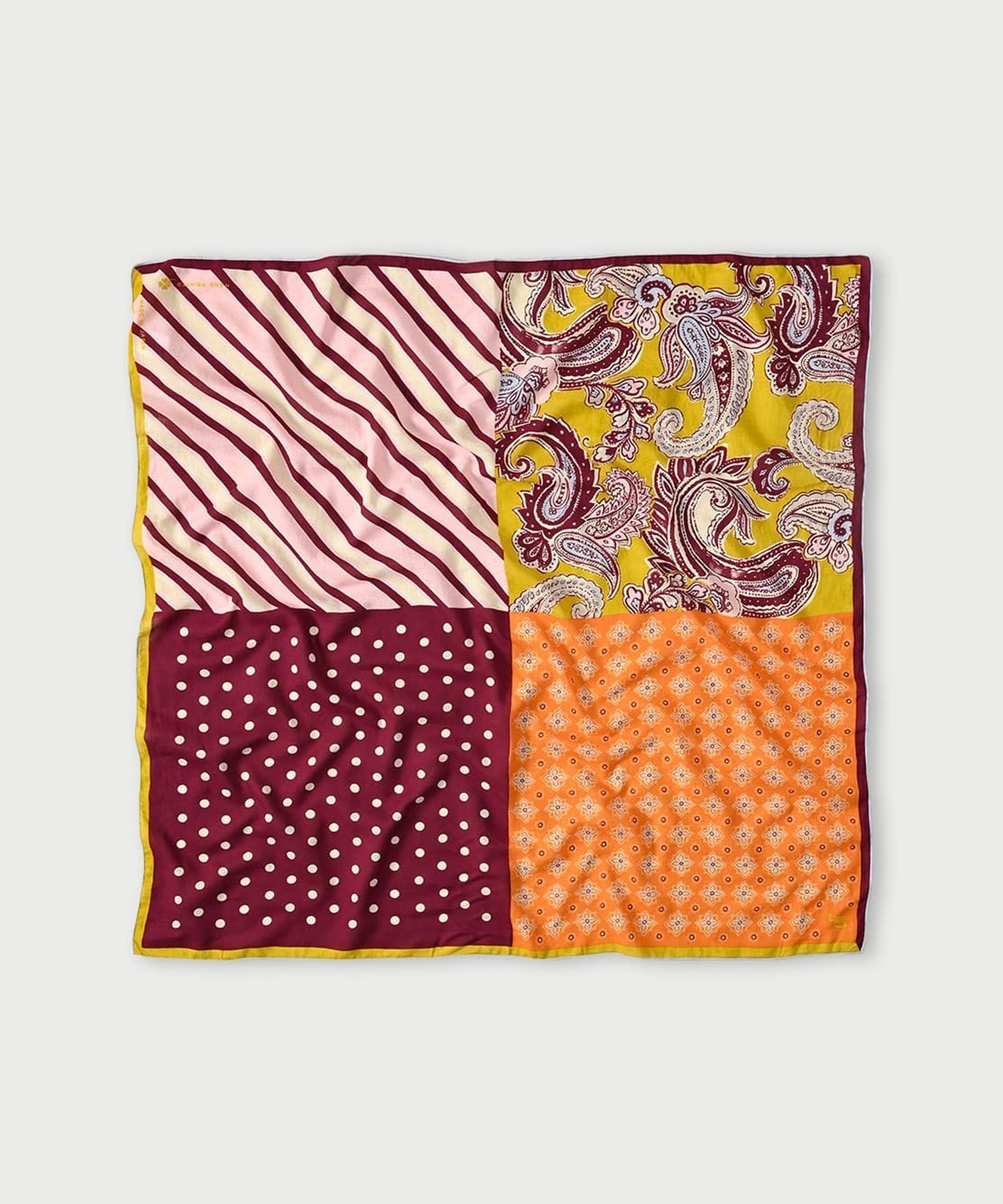 【フォーティファイブ アール/45R】のスーピマ綾のプレッピーミックス風呂敷 インテリア・キッズ・メンズ・レディースファッション・服の通販 founy(ファニー) 　ファッション　Fashion　レディースファッション　Fashion for Women　キャンバス　Canvas, Canvas Fabric　シルク　Silk, 100% Silk　スーピマ　Supima, Premium Cotton　ドット　Polka Dot, Dot Pattern　バンダナ　Bandana, Head Scarf　ペイズリー　Paisley, Ethnic Pattern　手描き　Hand-Drawn, Illustrated　ピンク|ID: prp329100004835651 ipo3291000000035223233